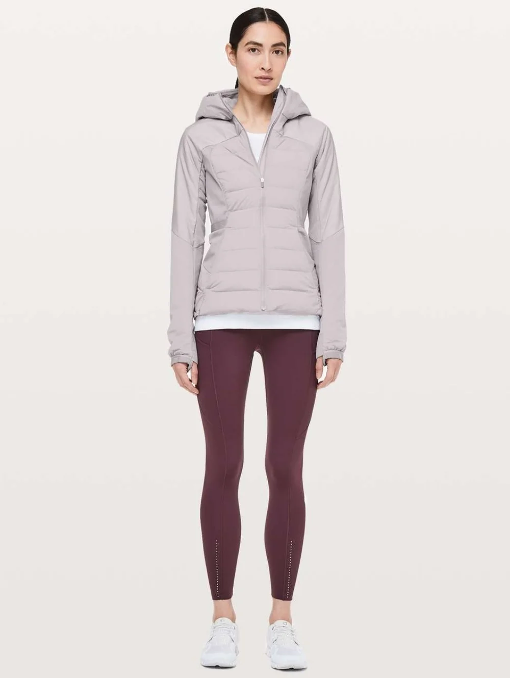 Lululemon Down For It All Jacket Dark Chrome Women's Size 8 Active